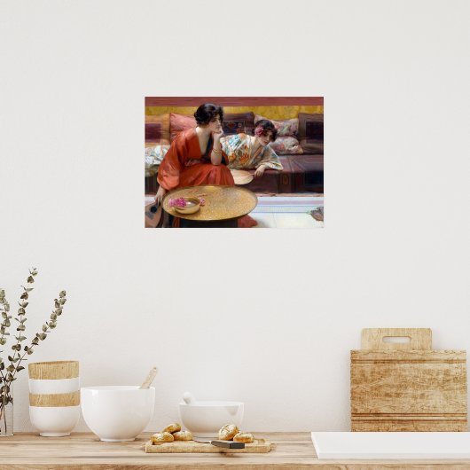 H. Siddons Mowbray Idle Stunden Poster (Küche)