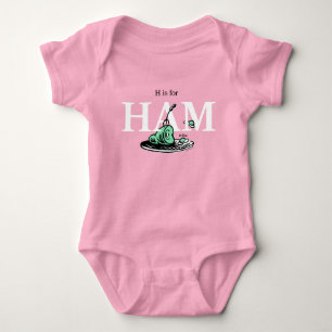 "H steht für HAM" Alphabet-Design Baby Strampler