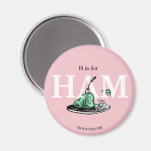 "H steht für HAM" | Alphabet-Design Magnet (Vorderseite/Rückseite)