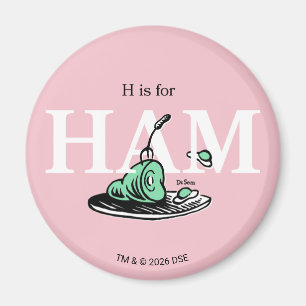 "H steht für HAM"   Alphabet-Design Magnet