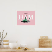 "H steht für HAM" | Alphabet-Design Poster (Küche)