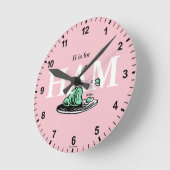 "H steht für HAM" | Alphabet-Design Runde Wanduhr (Winkel)