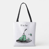 "H steht für HAM" | Alphabet-Design Tasche (Rückseite)