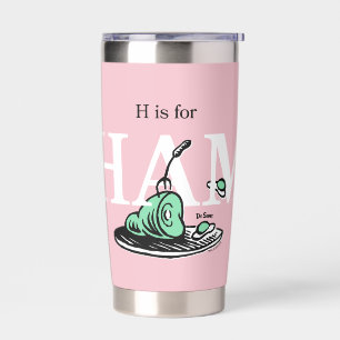 "H steht für HAM" Alphabet-Design Thermobecher