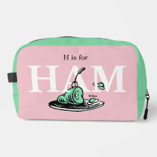 "H steht für HAM"   Alphabet-Design Waschbeutel