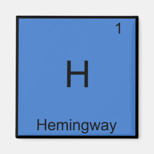 H - Symbol für das T-Shirt "Hemingway Funny Chemis Magnet