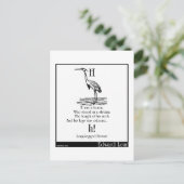 H war ein Held Postkarte (Stehend Vorderseite)