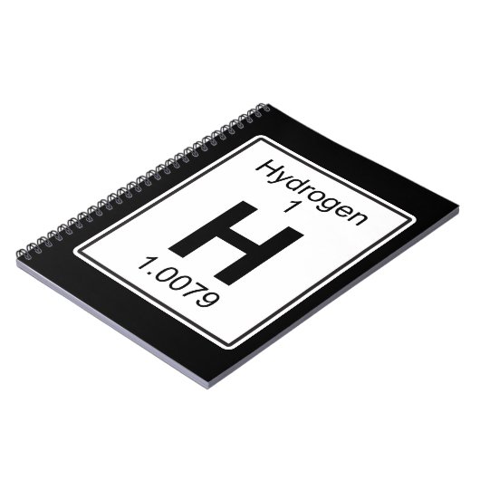 H - Wasserstoff Notizblock (Linke Seite)