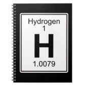 H - Wasserstoff Notizblock (Vorderseite)