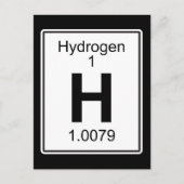 H - Wasserstoff Postkarte (Vorderseite)