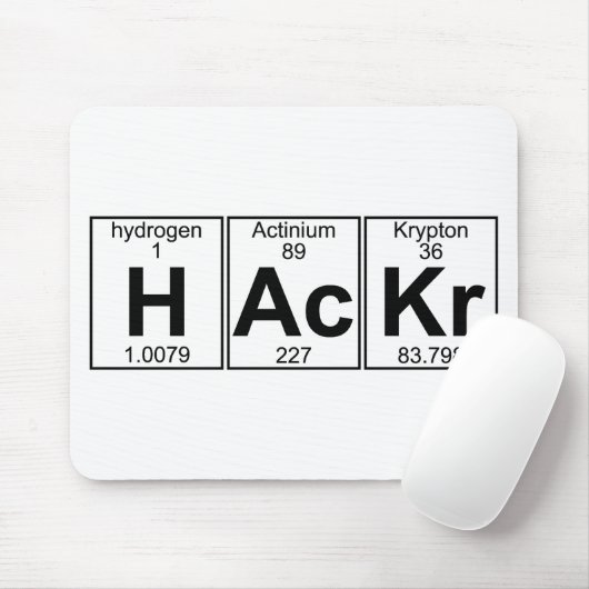 H-Wechselstrom-Kr (hackr) - voll Mousepad (Mit Mouse)