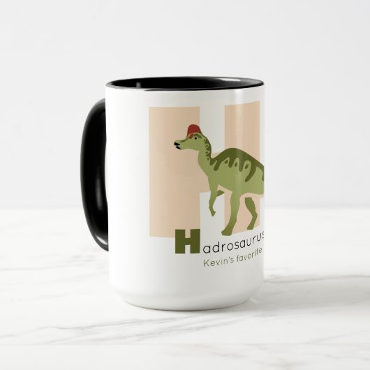 H wie Hadrosaurus-Tasse Tasse (Vorderseite Links)