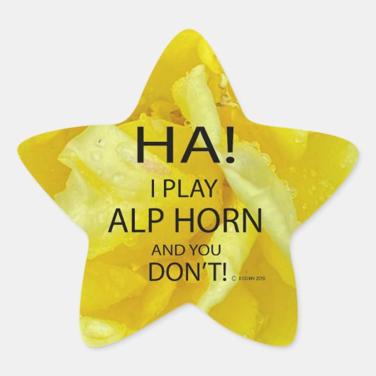 Ha Alphorn Star Sticker (Vorderseite)