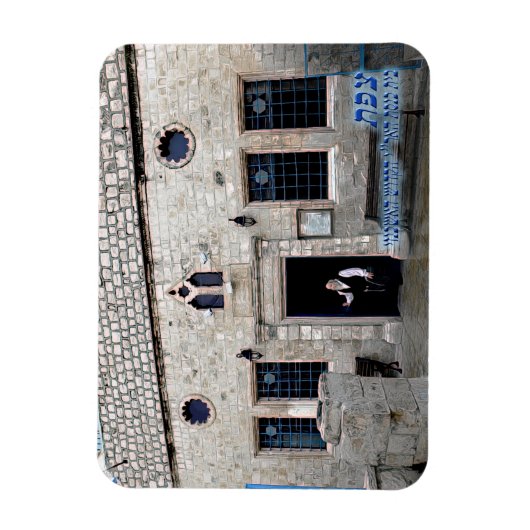 Ha-Ari Ashkenazi Shul - Tzfat Magnet (Vertikal)