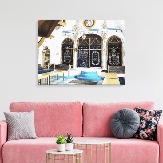 Ha-Ari Sepahrdi Shul - Tzfat Leinwanddruck (Insitu (Wohnzimmer))