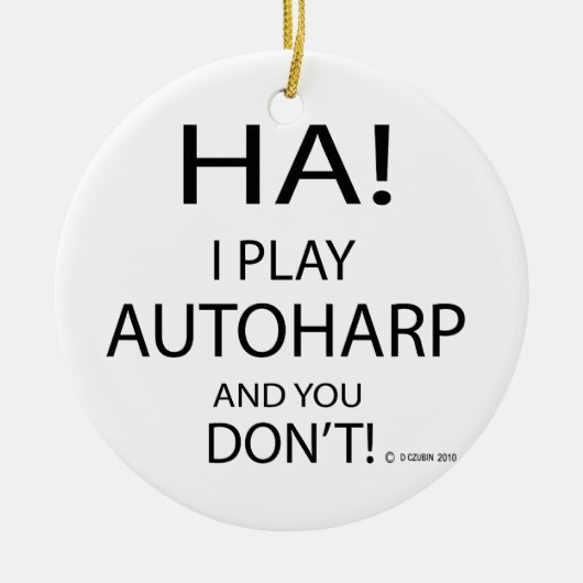 Ha Autoharp Keramik Ornament (Vorne)