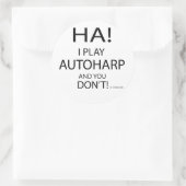 Ha Autoharp Runder Aufkleber (Tasche)