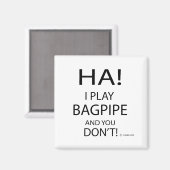 Ha Bagpipe Magnet (Vorderseite/Rückseite)