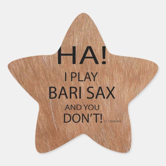 Ha Bari Sax Star Sticker (Vorderseite)