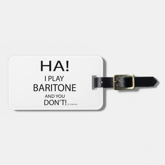 Ha Baritone Gepäckanhänger (Vorderseite horizontal)