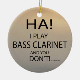 Ha Bass Clarinet Keramik Ornament