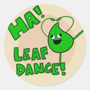 "Ha! Blatt-Tanz" Aufkleber