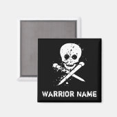 HA Custom Black Skull Magnet (Vorderseite/Rückseite)