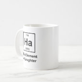 Ha, das Element des Gelächters Kaffeetasse (Vorderseite Links)