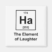 Ha, das Element des Lachen Magnet (Vorne)