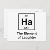 Ha, das Element des Lachen Postkarte (Vorne/Hinten)