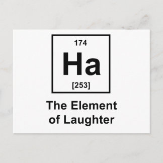 Ha, das Element des Lachen Postkarte