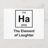 Ha, das Element des Lachen Postkarte (Vorderseite)