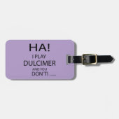 Ha Dulcimer Gepäckanhänger (Vorderseite horizontal)