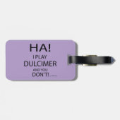 Ha Dulcimer Gepäckanhänger (Rückseite horizontal)