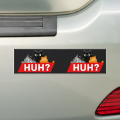 "Hä?" Dummes Multicolor-Cartoon-Katzen-Meme Autoaufkleber (Auf Auto)