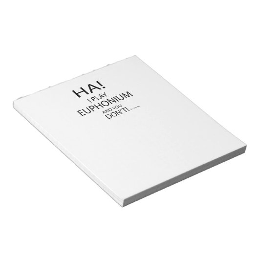 Ha Euphonium Notizblock (angewinkelt)