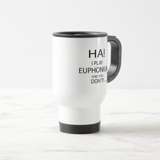 Ha Euphonium Travel Mug Reisebecher (VorderseiteRechts)