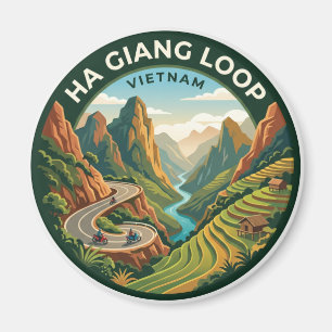 Ha Giang-Schleife Vietnam Magnet