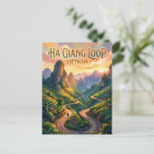 Ha Giang-Schleife Vietnam Postkarte (Stehend Vorderseite)