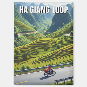 Ha Giang Schleife Vietnam Reise Magnet