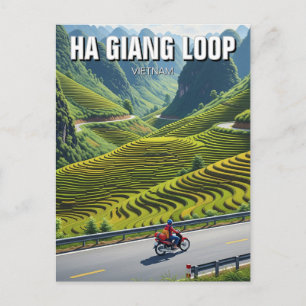 Ha Giang-Schleife Vietnam Reise Postkarte