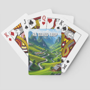 Ha Giang-Schleife Vietnam Reise Spielkarten