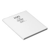 Ha Guitar Notizblock (angewinkelt)