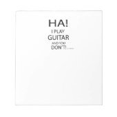 Ha Guitar Notizblock (Vorderseite)