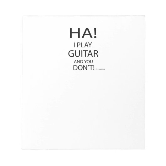 Ha Guitar Notizblock (Vorderseite)