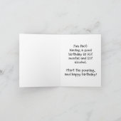 Ha Ha, du bist alt, lustiger Geburtstag Karte (Innenseite)