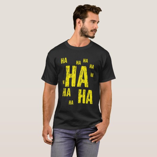 Ha Ha Funny Comic Joke T-Shirt (Vorne ganz)