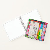 Ha Ha Ha No Square Notebook Notizblock (Innenseite)