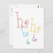 Ha ha ha! postkarte (Vorne/Hinten)