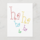 Ha ha ha! postkarte (Vorderseite)